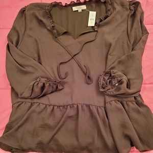 Loft 3/4 Sleeve Blouse Plus Size